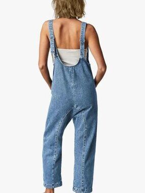 High Roller Pull Strap Iconic Light Blue Jumpsuit